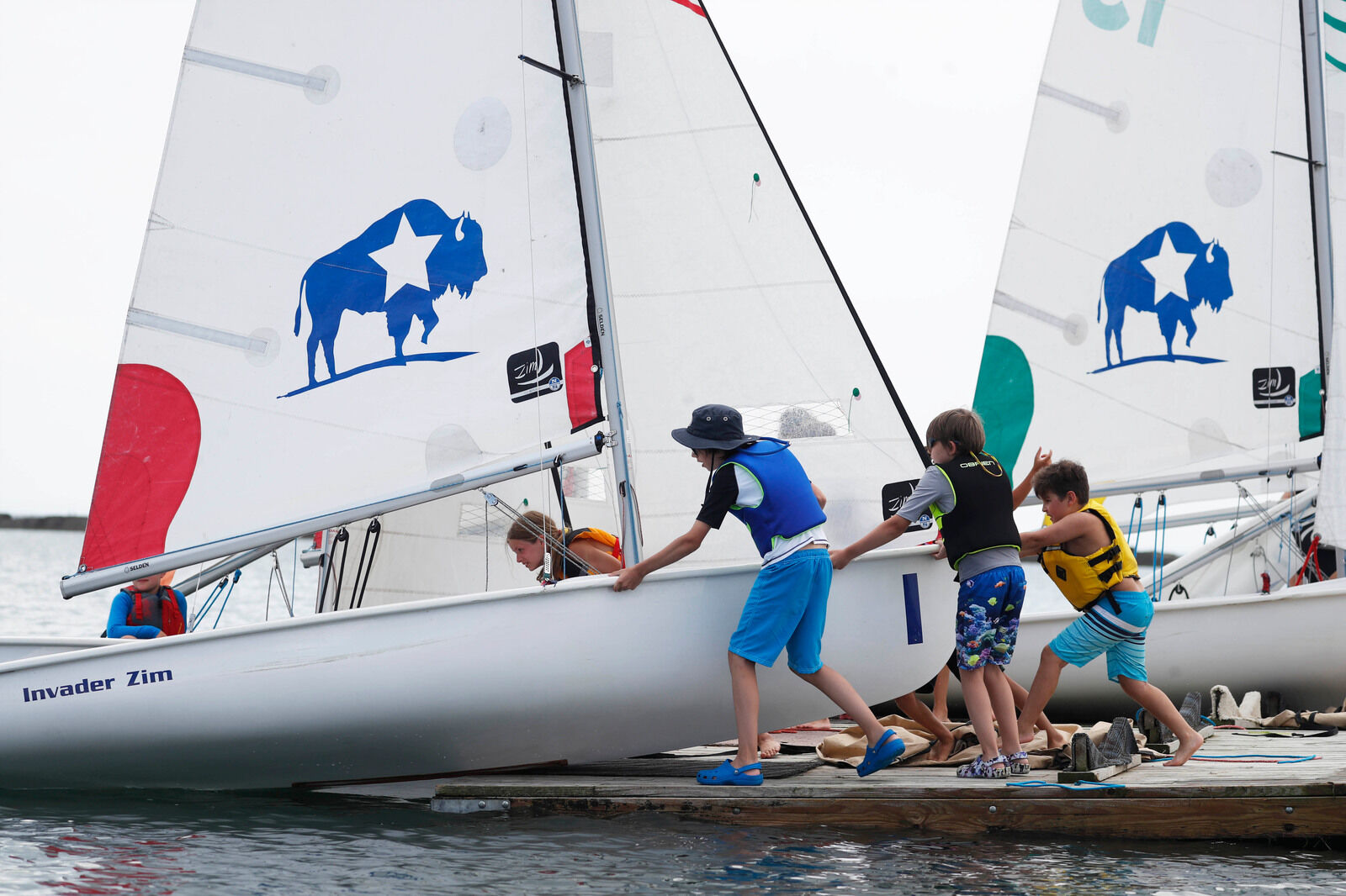 Kids sailing camp at Buffalo Yacht Club